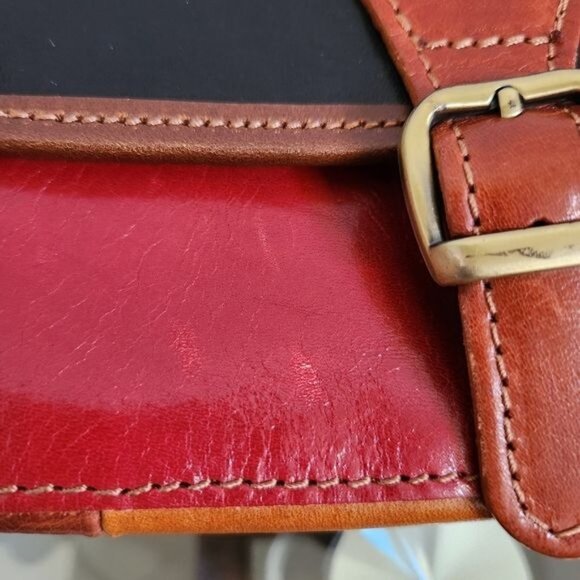 Florencia MADE IN ITALY Small Leather Handbag Black, Burgundy ,Brown and… - Picture 11 of 17